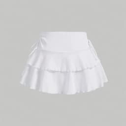 2025 New Solid Color Skirt Women Summer Fashion Outdoor Versatile High Waist Slim Fit Elastic Waist Short Skirt Goods In Stock