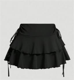 2025 New Solid Color Skirt Women Summer Fashion Outdoor Versatile High Waist Slim Fit Elastic Waist Short Skirt Goods In Stock
