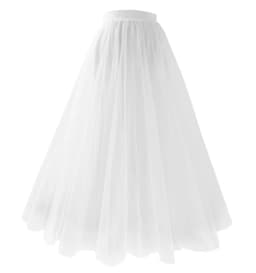 New Mesh Gauze Pleated A-line Skirt Kawaii Prom Clothes for Women Summer High Waist Pink White Blue Midi Tulle Skirts Woman 2023