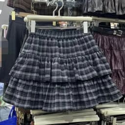 Japanese Y2k Cute Ruffled Plaid Skirt Punk Rock Subculture Cake Skirts Japanese Preppy Style Casual New 2026 Women Skirts