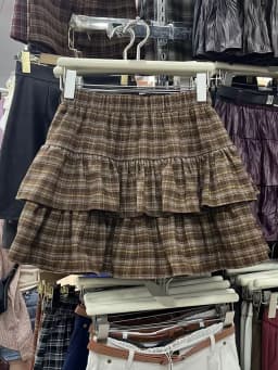 Japanese Y2k Cute Ruffled Plaid Skirt Punk Rock Subculture Cake Skirts Japanese Preppy Style Casual New 2026 Women Skirts