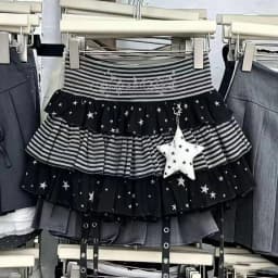 Japanese Y2k Cute Ruffled Plaid Skirt Punk Rock Subculture Cake Skirts Japanese Preppy Style Casual New 2026 Women Skirts