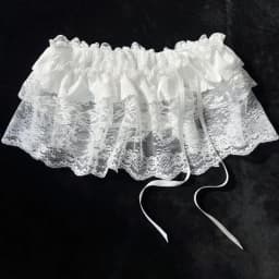 2025 Korean Ins Unique Lace Layered Gauze Skirts Lace Trim A-Line Short Cloth Mini Waist Skirts Harajuku Girl's White Skirts Y2K