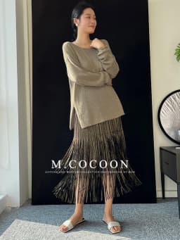 Miyake Pleated 2025 Autumn New Fringed And Gold-embossed Skirt, a Niche, Flowing And Form-fitting Dress