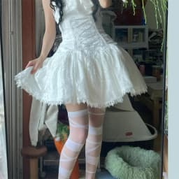 2025 Lolita Subculture Black White Short SK Lace Skirt High Waist Lace Up Girls Birthday Gothic Victorian Cosplay Party Skirts