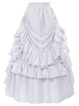Summer Y2k Gothic Retro Lolita Skirt Women Medieval Vintage Cake Skirt Fashion Cosplay Costume Fluffy Layered Puffy Skirt New