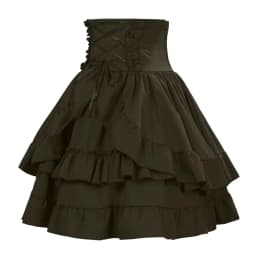 Summer Y2k Gothic Retro Lolita Skirt Women Medieval Vintage Cake Skirt Fashion Cosplay Costume Fluffy Layered Puffy Skirt New