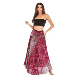 Sexy Summer Long Boho Bottom Women Skirt Vintage Casual Ropa Mujer Faldas Loose Fashion y2k Maxi Skirts Woman Clothing Saia Jupe