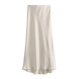 2024 New Women's European And American Style Fashion Silk Satin Texture High Waist Skirt Street Style Elegant Mid-length Skirt