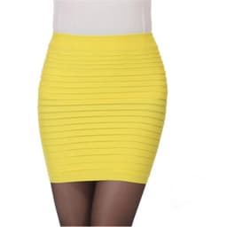 Elastic Pleated Skirt High Waist Bodycon Mini Skirt Business Office Cheap Short Pencil Skirts Solid Color Pink Black Blue Hot