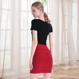 Elastic Pleated Skirt High Waist Bodycon Mini Skirt Business Office Cheap Short Pencil Skirts Solid Color Pink Black Blue Hot