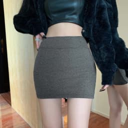 Xingqing y2k Skirts 2000s Women Sexy Clothes Solid Color Elastic High Waist Bodycon Mini Skirt Club Party Skirts Streetwear