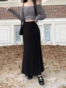 Elegant Black Dress 2024 Spring Fashion Tailored Fish Tail Skirt Stylish Petite Women Goddess Style Polyester O Shape