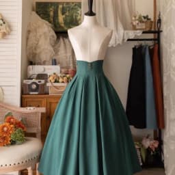 Vintage Victorian Lolita Midi Skirt Women Elegant Sweet Y2k Button Slim A-Line Long Skirts Japanese Female Classical Party Skirt