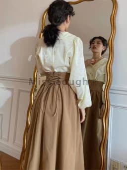 Winter Dark Brown Vintage Skirt Women Harajuku Pocket Elegant Long Skirts Female Korean Fashion Designer Y2k Casual Skirts 2023