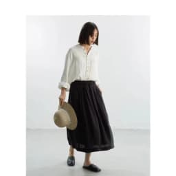 New Chinese Style~Black Bud Skirt, Silk-Linen Jacquard Skirt, 2026 Spring-Summer New Collection