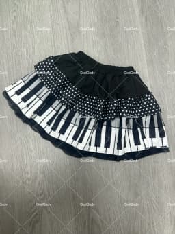 American Vintage Black White Piano Keys Skirts Y2k Slim Waist Ruched A-line Skirt Women 2026 Summer New Korea Style Chic Mujer