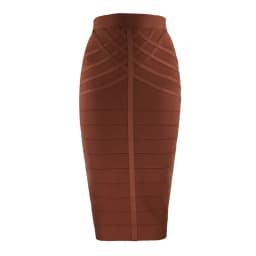 9 Colors Women Elegant Over Knee Bodycon Bandage Skirts Top Quality Elastic High Waist Office Lady Pencil Skirts High Street