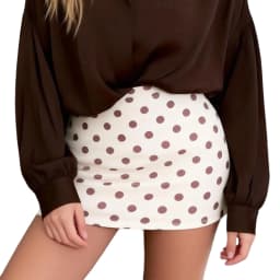 Womens Fashion Skorts Mini Skirts Dot Print Short Skirts Summer Casual Skirts for Party Streetwear