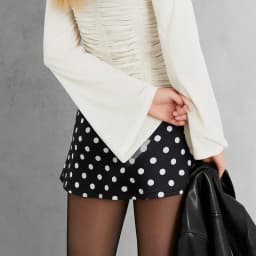Womens Fashion Skorts Mini Skirts Dot Print Short Skirts Summer Casual Skirts for Party Streetwear