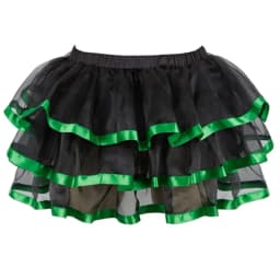 Promotion New Black Mesh Ruffles 3 Layers Adult Women Pettiskirt Tutu Party Dance Mini Skirt Performance Clothes