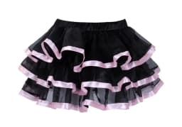 Promotion New Black Mesh Ruffles 3 Layers Adult Women Pettiskirt Tutu Party Dance Mini Skirt Performance Clothes