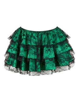 Promotion New Black Mesh Ruffles 3 Layers Adult Women Pettiskirt Tutu Party Dance Mini Skirt Performance Clothes