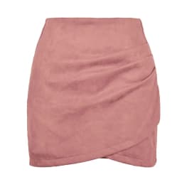 Sexy Slim Fit Suede Mini Skirt Woman Fashion Streetwear High Waist Pleated Bodycon Skirt Ladies Zipper Irregular Short Skirts