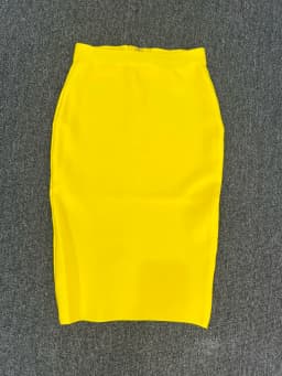 60CM Knee Length Summer Bandage Skirts For Women Candy Color Bodycon Pencil Skirt Ladies Elegant Office Business Formal XL XXL