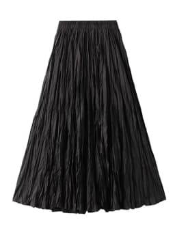 Streamgirl Women Summer Skirts Long Pleated A Line Elegant Solid Big Swing Maxi Skirt Ladies Blue White Beach Skirt Women Luxury