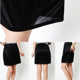 Women Elastic Underdress Skirt Short Petticoat Stretch Satin Inner Wear Soft Half Slip Petticoat Lady Summer Skirt Accessories