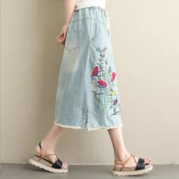 2026 vintage high waist spring summer autumn saias femininas casual loose long denim skirt women skirts female clothes