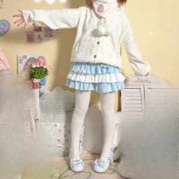 Japanese Contrast Color Patchwork Sweet Women Skirts Y2k Aesthetic A-line Ruffled Mini Skirt Harajuku Cute Wing Grunge Faldas