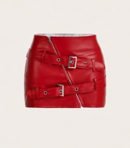 Pu Leather Skirts for Women Winter New Street Spice Girls Sexy Button Bodycon Skirts