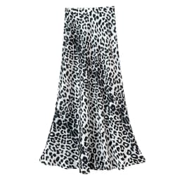 Seoulish Vintage Polka Dot Satin Mermaid Skirts for Women 2026 New Spring Summer High Waist Casual Mid Length Women's Skirts