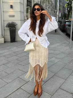Embroidery Tassels Wrap Women's Maxi Skirt Lady's High Waist Skirt Casual Loose Long Skirts 2026 New for Holiday Party Commute
