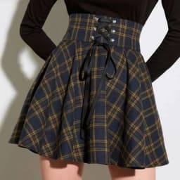 Vintage Y2K Punk Sexy High Waist Mini Skirts Purple Plaid Bandage Harajuku Aesthetic Skirt Goth Grunge Cake Skirt Streetwear