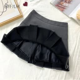2026 New Black and Grey Pleated Skirt Women High Waist Mini Vintage Solid Skirts Korean Fashion School Uniform Streetwear