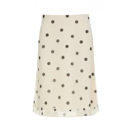 Fashion Women Dot Print Skirts 2000s Vintage Y2K Aesthetic See Through Low Rise Ruffled Hem White& Black Sheer Skirt Streetwear