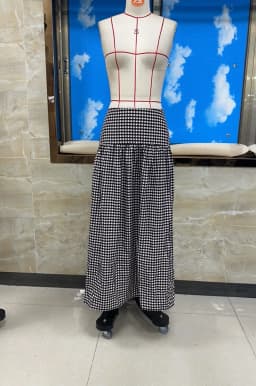 Women's y2k Aesthetic Long Skirts Dropped Waist Plaid Skirts Summer Female Casual Fairy A-line Skirts Streetwear