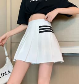 Streetwear High Waist Mini Pleated Skirts Women Korean Preppy Style Chic Short Faldas Elegant Black Safety Lined Tennis Saia