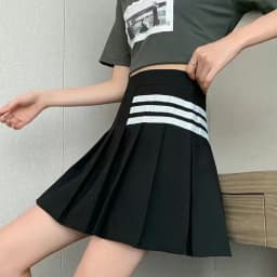 Streetwear High Waist Mini Pleated Skirts Women Korean Preppy Style Chic Short Faldas Elegant Black Safety Lined Tennis Saia