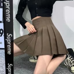 Streetwear High Waist Mini Pleated Skirts Women Korean Preppy Style Chic Short Faldas Elegant Black Safety Lined Tennis Saia