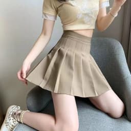 Streetwear High Waist Mini Pleated Skirts Women Korean Preppy Style Chic Short Faldas Elegant Black Safety Lined Tennis Saia