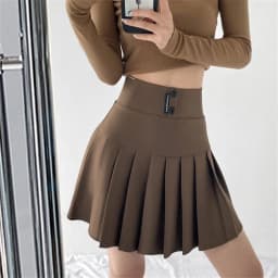 Streetwear High Waist Mini Pleated Skirts Women Korean Preppy Style Chic Short Faldas Elegant Black Safety Lined Tennis Saia