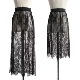 Summer Women Mesh Lace Transparent Long Tulle Skirt Korean Fashion Sexy Ladies Elastic High Waist Solid Beach Midi Skirt