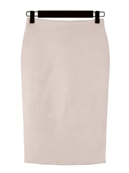 Sexy Multi Color Suede Midi Pencil Skirt Women 2024 Fashion Elastic High Waist Office Lady Bodycon Skirts Saias