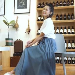 Women's Elegant High Waist Linen Maxi Skirt 2026 Summer Ladies Casual Elastic Waist 2 Layers Skirts Saia Feminina 20 Colors SK53