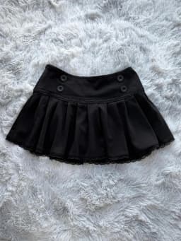 Gothic Punk Halloween Women's Y2K Aesthetic Mini Skirt Kawaii Cute Casual Slim Chic Trendy Fashion Jirai Kei Lace Pleated Skirts