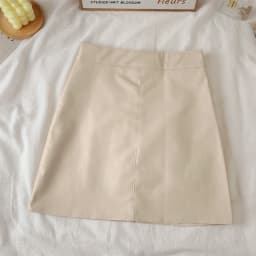 Faux Leather Mini Skirt for Women High Rise A-line PU Short Skirt with Built-in Shorts Black Brown Autumn Winter Trend Outfit